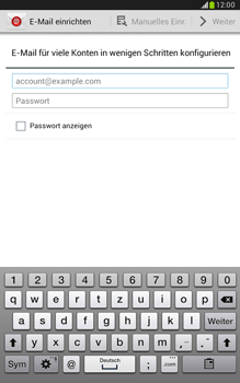 Samsung Galaxy Note 8-0 - E-Mail - Konto einrichten - 1 / 1