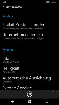 Microsoft Lumia 640 XL - E-Mail - Konto einrichten - 0 / 0