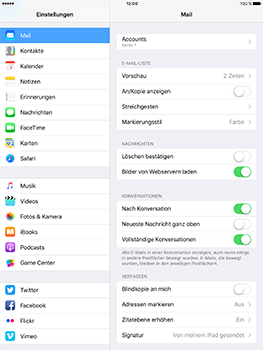 Apple iPad Mini 4 - E-Mail - Konto einrichten - 2 / 2