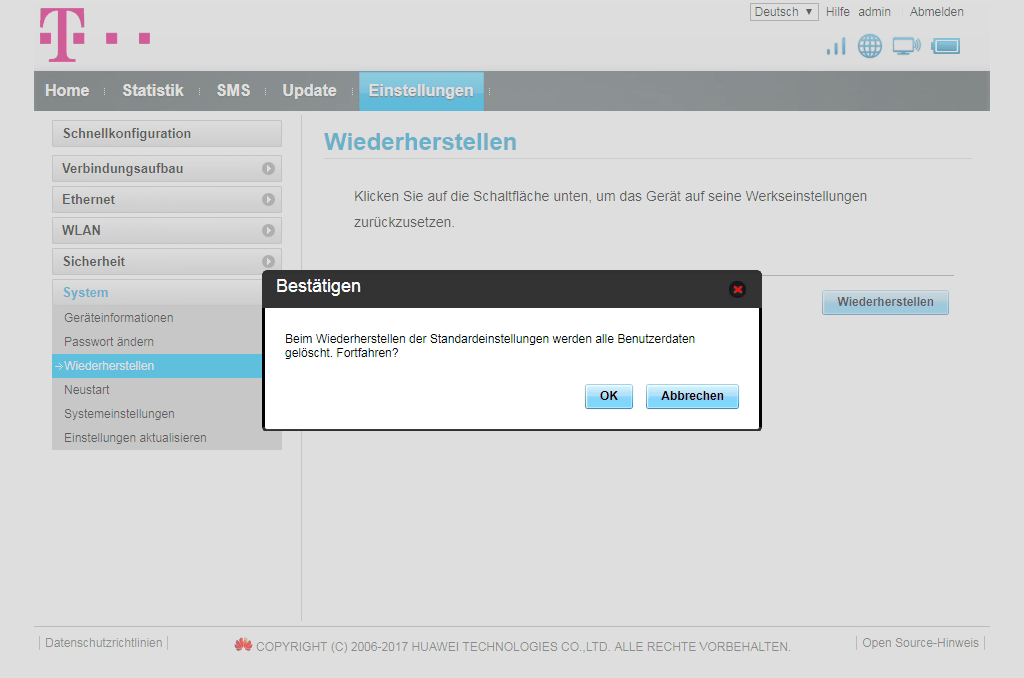 Router Reset Magenta