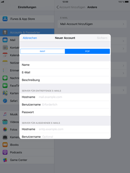 Apple iPad Mini 4 - E-Mail - Konto einrichten - 1 / 1