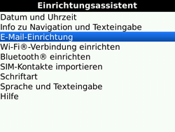 BlackBerry Bold - E-Mail - Konto einrichten - 1 / 1