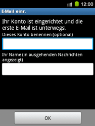 Samsung Galaxy Mini - E-Mail - Konto einrichten - 1 / 1