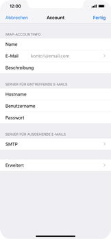 Apple iPhone XR - E-Mail - Konto einrichten - 23 / 30