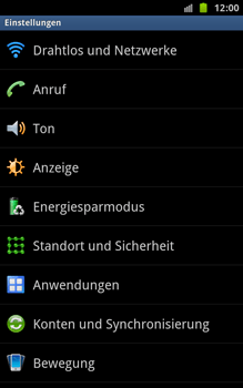 Samsung Galaxy Note - Internet - Manuelle Konfiguration - 4 / 21