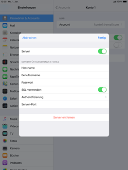 Apple iPad Pro 9.7 inch - E-Mail - Konto einrichten - 20 / 30