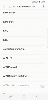 Samsung Galaxy S8 - Internet - Apn-Einstellungen - 0 / 0