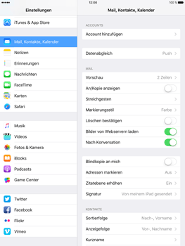 Apple iPad Pro 9.7 inch - E-Mail - Konto einrichten (outlook) - 4 / 11