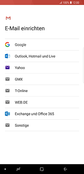 Samsung Galaxy S8 Plus - E-Mail - Konto einrichten (gmail) - 8 / 16