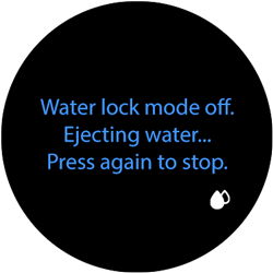 water lock mode galaxy watch