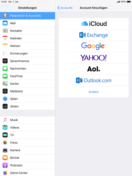 Apple iPad Pro 9.7 inch - E-Mail - Konto einrichten (gmail) - 5 / 11
