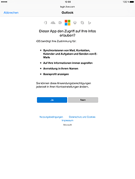 Apple iPad Pro 9.7 inch - E-Mail - Konto einrichten (outlook) - 7 / 11