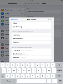 Apple iPad Air - E-Mail - Konto einrichten - 12 / 27