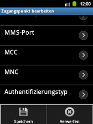 Samsung Galaxy Y - Internet - Manuelle Konfiguration - 10 / 17