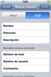 Apple iPhone 4 - mensajes de correo electrónico - configurar correo electrónico - Paso 9