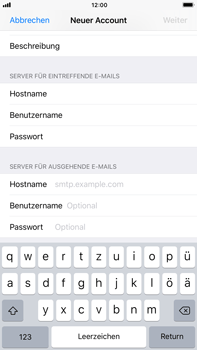 Apple iPhone 7 Plus - E-Mail - Konto einrichten - 13 / 30