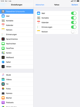 Apple iPad Pro 9.7 inch - E-Mail - Konto einrichten (yahoo) - 8 / 11