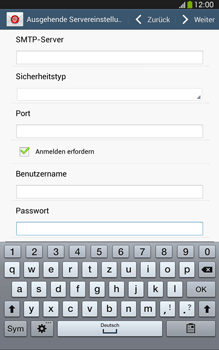Samsung Galaxy Tab 3 8-0 LTE - E-Mail - Konto einrichten - 1 / 1