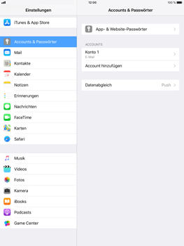 Apple iPad Mini 4 - E-Mail - Konto einrichten - 0 / 0
