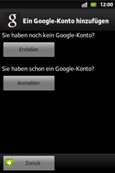 Sony Xperia Go - Apps - Konto anlegen und einrichten - 1 / 1