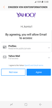 Samsung Galaxy S8 - E-Mail - Konto einrichten (yahoo) - 2 / 2