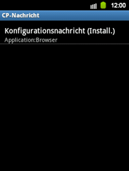 Samsung Galaxy Y - Internet - Automatische Konfiguration - 10 / 12