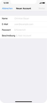 Apple iPhone X - E-Mail - Konto einrichten - 0 / 0
