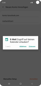 Samsung Galaxy S10 - E-Mail - Konto einrichten (outlook) - 11 / 16
