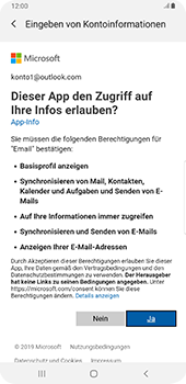 Samsung Galaxy S9 Plus - E-Mail - Konto einrichten (outlook) - 9 / 14