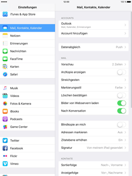 Apple iPad Pro 9.7 inch - E-Mail - Konto einrichten (outlook) - 9 / 11