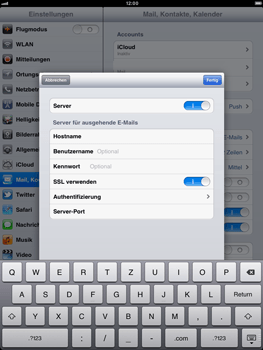 Apple iPad 2 - E-Mail - Konto einrichten - 1 / 1
