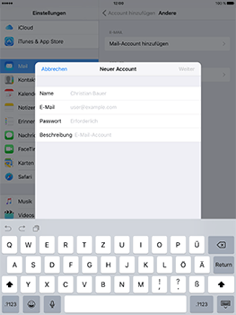Apple iPad Mini 4 - E-Mail - Konto einrichten - 7 / 32