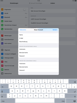 Apple iPad Pro 12.9 inch - E-Mail - Konto einrichten - 1 / 1