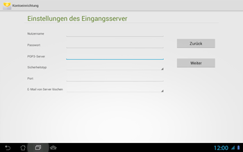 Asus Padfone 2 - E-Mail - Konto einrichten - 0 / 0