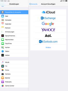 Apple iPad Air - E-Mail - Konto einrichten (yahoo) - 5 / 11