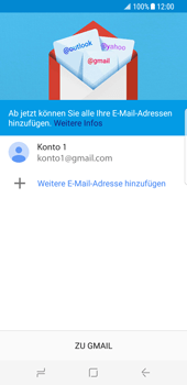 Samsung Galaxy S8 - E-Mail - Konto einrichten (gmail) - 2 / 2