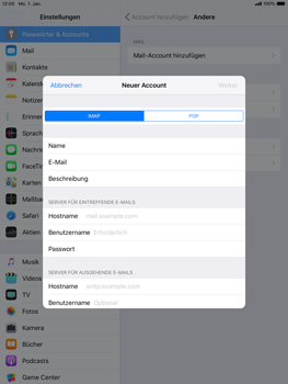 Apple iPad Pro 9.7 inch - E-Mail - Konto einrichten - 10 / 27