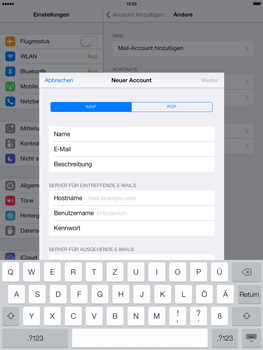 Apple iPad Air - E-Mail - Konto einrichten - 10 / 27