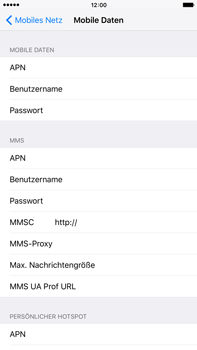 Apple iPhone 6s Plus - Internet - Apn-Einstellungen - 0 / 0