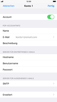 Apple iPhone 8 Plus - E-Mail - Konto einrichten - 0 / 0