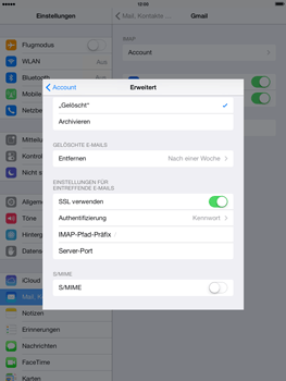 Apple iPad Air - E-Mail - Konto einrichten - 23 / 28
