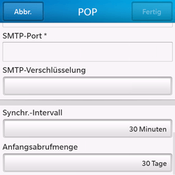BlackBerry Q10 - E-Mail - Konto einrichten - 1 / 1