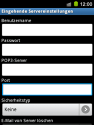 Samsung Galaxy Mini - E-Mail - Konto einrichten - 0 / 0