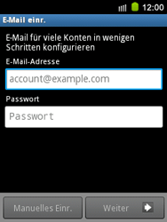Samsung Galaxy Mini - E-Mail - Konto einrichten - 1 / 1