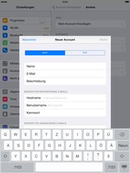 Apple iPad Air - E-Mail - Konto einrichten - 10 / 28