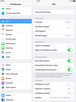 Apple iPad Mini 4 - E-Mail - Konto einrichten - 0 / 0