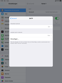 Apple iPad Air 2 - E-Mail - Konto einrichten - 22 / 30