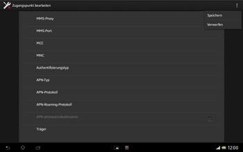 Sony Xperia Tablet Z LTE - Internet - Apn-Einstellungen - 1 / 1