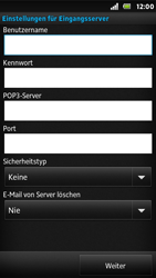 Sony Xperia U - E-Mail - Konto einrichten - 0 / 0