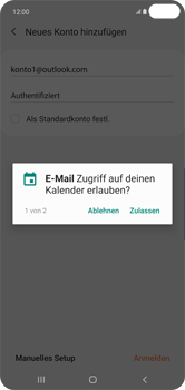 Samsung Galaxy S10 Plus - E-Mail - Konto einrichten (outlook) - 11 / 16